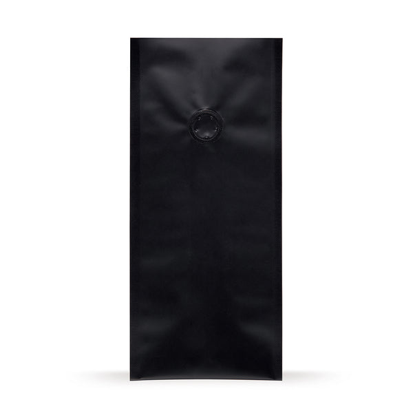 Pungi de cafea negre — Vedere principală de la importatorul de ambalaje Elke Plastic