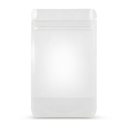 Pungi doypack transparente — Vedere detaliată a materialului și a calității de prelucrare
