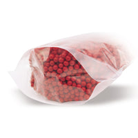 Pungă doypack transparentă, monomaterial — Imagine de utilizare a pungii într-o situație de ambalare