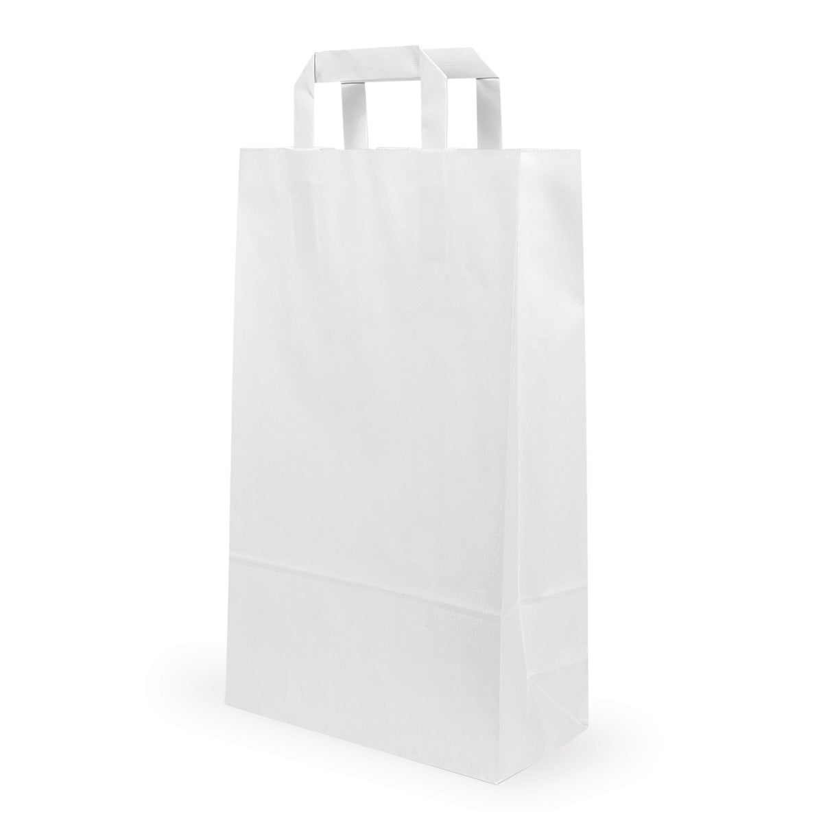 Sacoșă din hârtie albă — Imagine principală de la importatorul de ambalaje Elke Plastic
