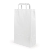 Sacoșă din hârtie albă — Imagine principală de la importatorul de ambalaje Elke Plastic