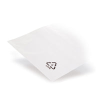 Pungi plate LDPE 100 µm — Vedere detaliată într-o aplicație tipică de ambalare, cu exemplu de conținut