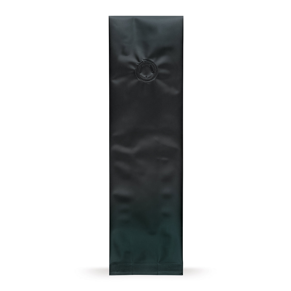 Pungi cu pliuri laterale negre, cu valvă de aromă — Vedere principală a pungii cu valvă de aromă, protecție a aromei, de la Elke Plastic