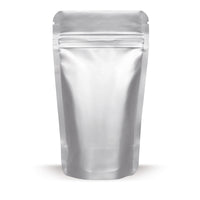 Pungi doypack cu aluminiu — Detaliu de material, cu accent pe grosimea foliei și calitatea prelucrării
