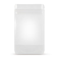 Pungi doypack transparente — Vedere detaliată a materialului și a calității de prelucrare