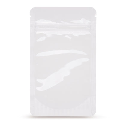 Pungi doypack albe — Vedere principală de la importatorul de ambalaje Elke Plastic